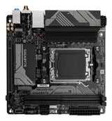 GIGABYTE A620I AX Motherboard - Supports AMD Ryzen 8000 CPUs, 5+2+1 Phases Digital VRM, up to 6400MHz DDR5 (OC), 1xPCIe 4.0 M.2, Wi-Fi 6E, 2.5GbE LAN, USB 3.2 Gen 2