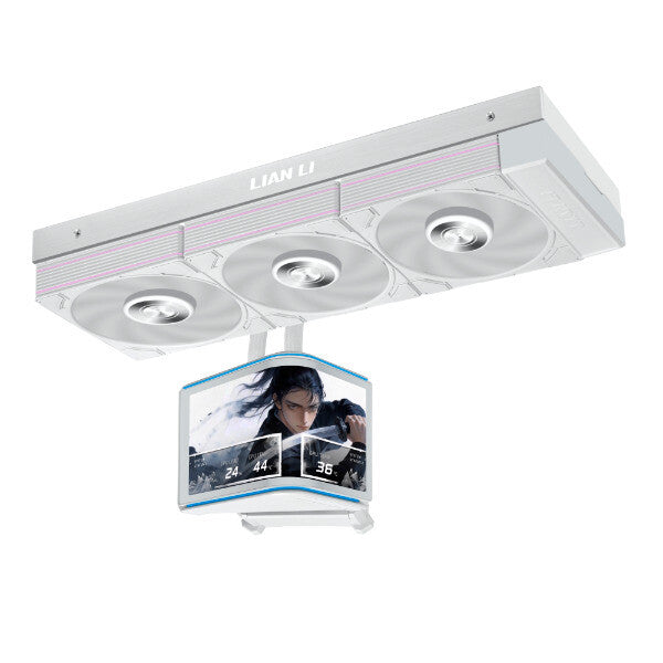 Lian Li HydroShift II OLED Curved 360P28 Processor All-in-one liquid cooler 12 cm White 1 pc(s)