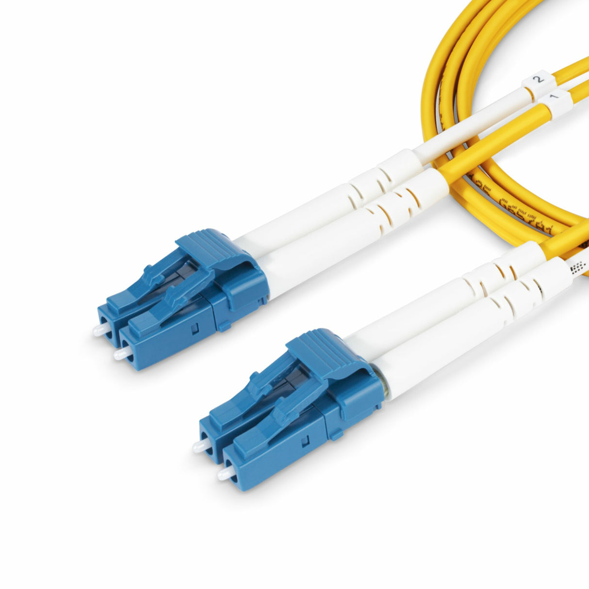 StarTech.com 6m (19.7ft) LC to LC (UPC) OS2 Single Mode Duplex Fiber Optic Cable, 9/125µm, 100G, Bend Insensitive, Low Insertion Loss - LSZH Fiber Jumper Cord
