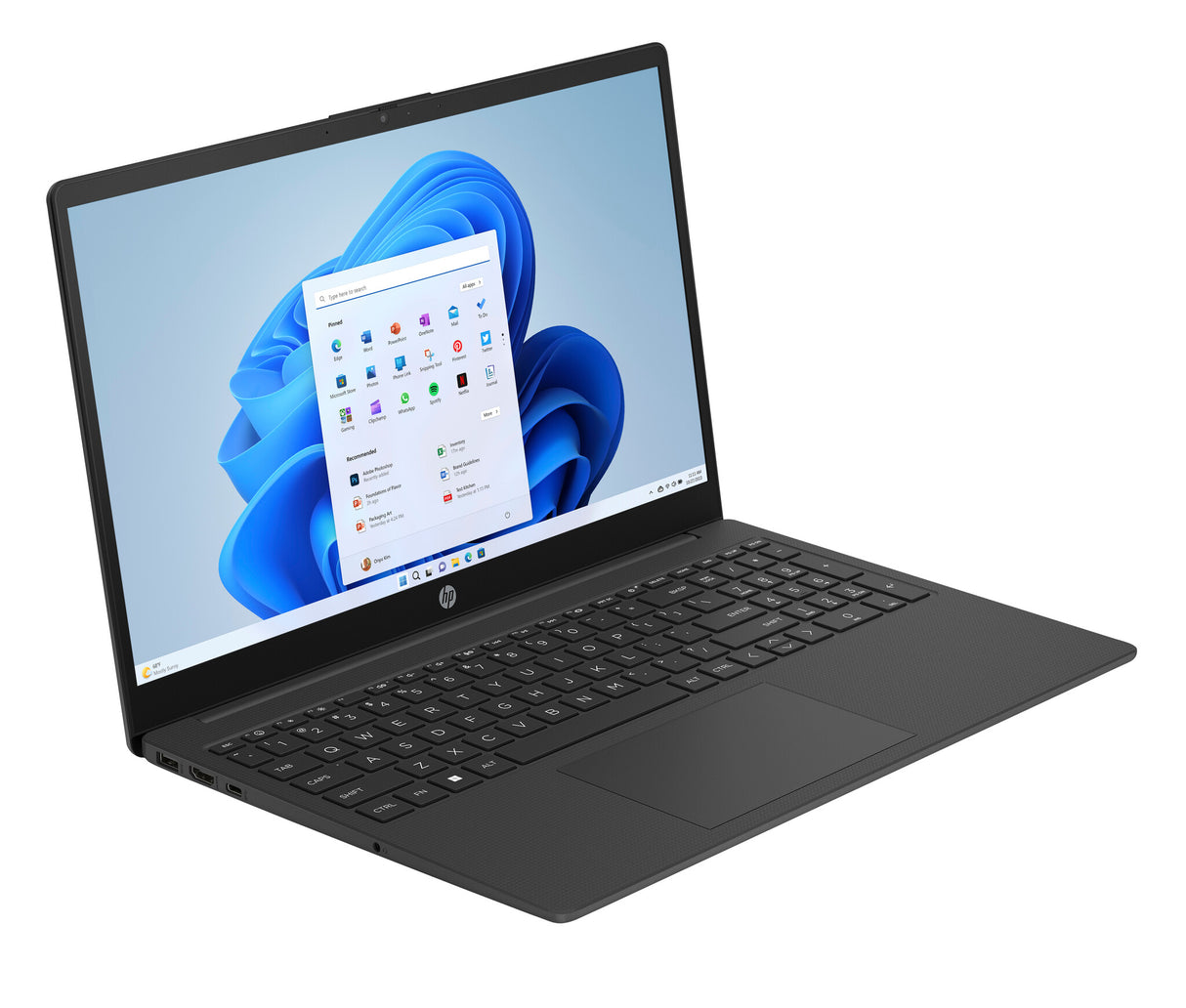 HP 15-fd0059na Intel® Core™ i3 i3-N305 Laptop 39.6 cm (15.6") Full HD 8 GB DDR4-SDRAM Wi-Fi 6 (802.11ax) Windows 11 Home in S mode Black