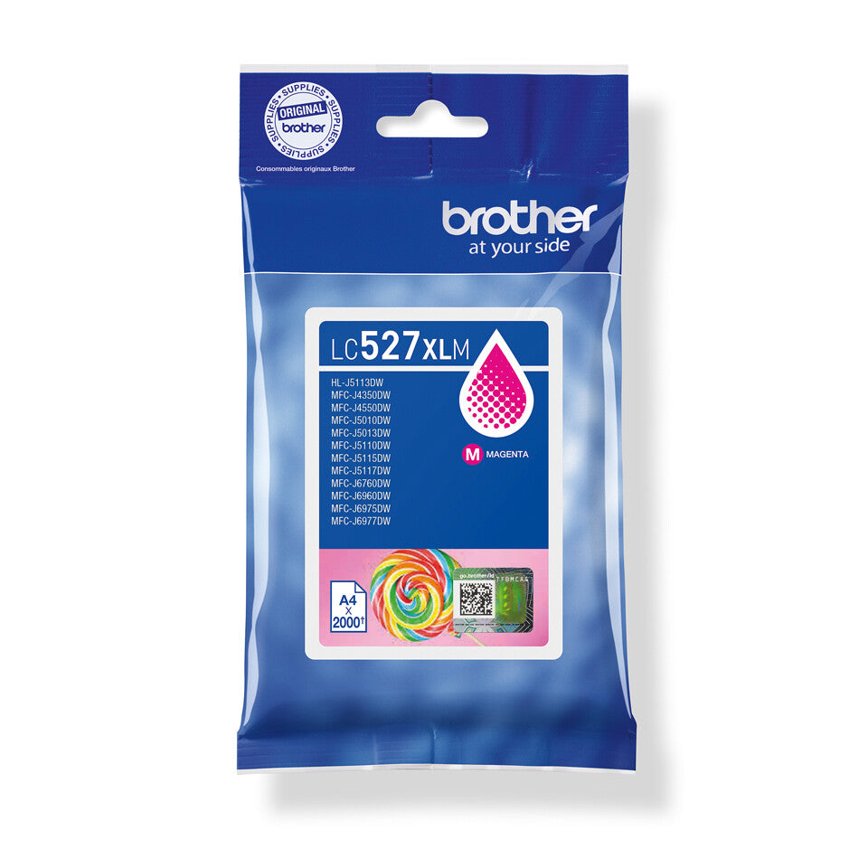 Brother Genuine LC527XLM High Yield Ink Cartridge - Magenta