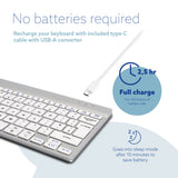R-Go Tools Ergonomic keyboard R-Go Compact Break, compact keyboard with break software, QWERTY (UK), Bluetooth, white