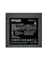 DeepCool PF600 power supply unit 600 W 20+4 pin ATX ATX Black
