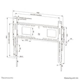 Neomounts WL30-750BL16 Heavy duty wall mount 42-86" - fixed - lockable - fast installation - TÜV