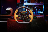 Asetek Closed D Orange Leather Rim Racing wheel