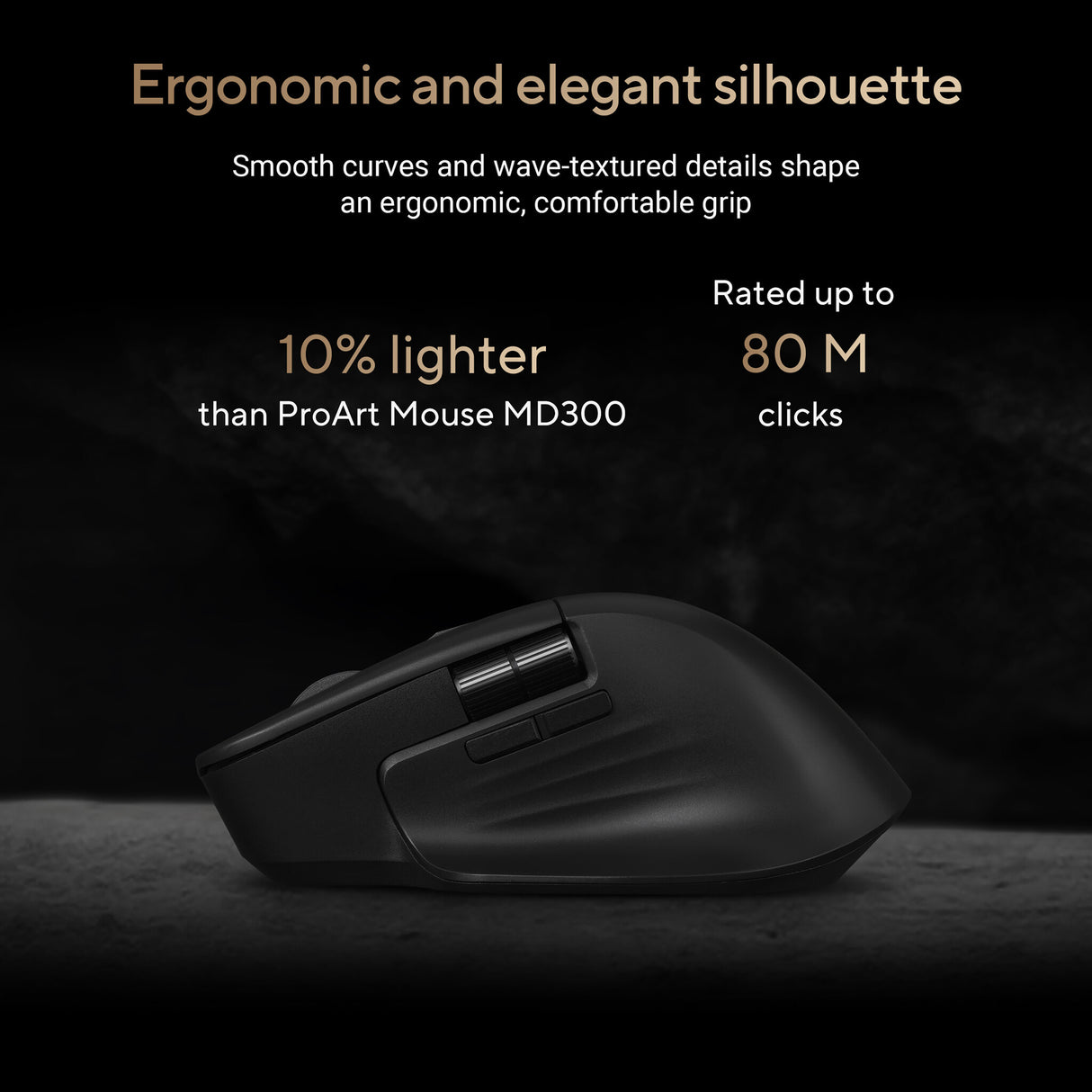 ASUS ProArt MD301 mouse Universal Right-hand RF Wireless + Bluetooth + USB Type-A Optical 8000 DPI
