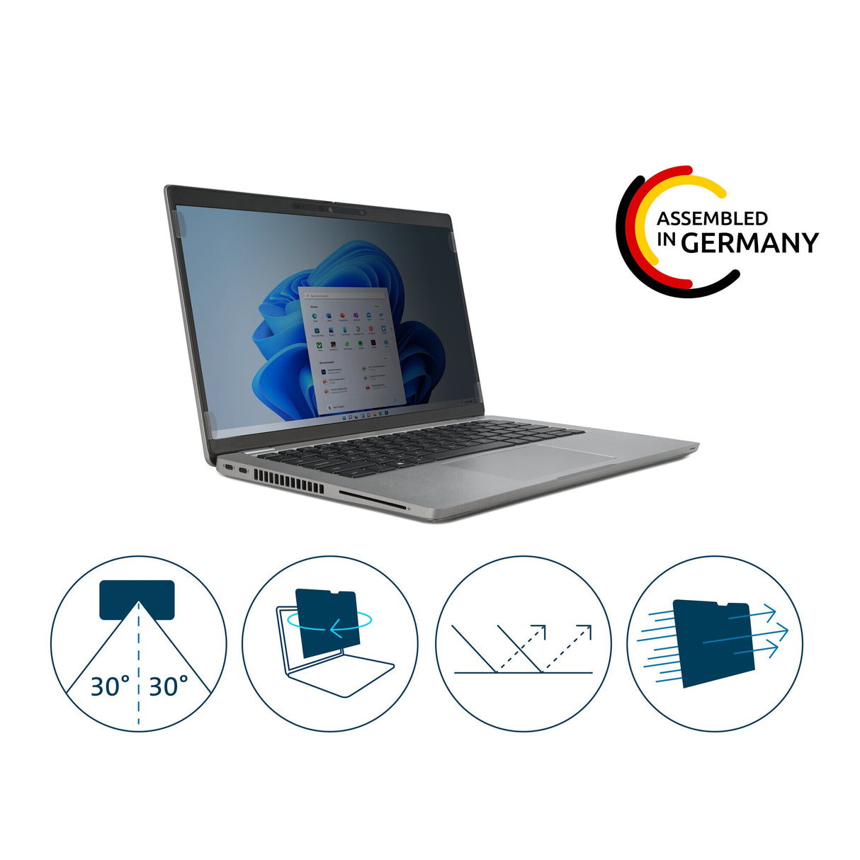 Kensington 2-way Removable Privacy Screen Filter for 12.5" Laptops 16:9