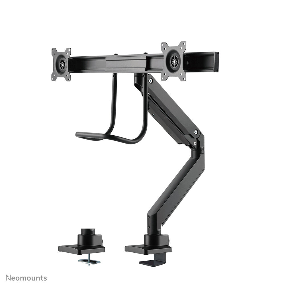Neomounts NM-D775DXBLACK Monitor arm 10-32" - gas spring - Topfix - 180°-stop