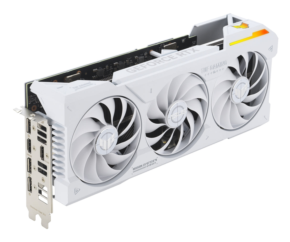 ASUS TUF Gaming TUF-RTX4070TIS-O16G-BTF-WHITE NVIDIA GeForce RTX 4070 Ti SUPER 16 GB GDDR6X