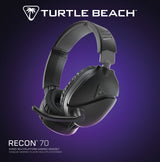Turtle Beach Recon 70 Wired Multiplatform Gaming Headset for PC, PS5, PS4, Xbox Series X or S, Xbox One and Mobile with 3.5mm Wired Connection, Flip-to-Mute Mic, 40mm Speakers, Lightweight Design