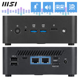 MSI Cubi NUC AI+ 2MG Intel Core Ultra 7 258V, Desktop PC, NUC, SFF, Mini Computer, HTPC, (32GB RAM, 1TB Storage, Windows 11 PRO NextGen Premium), Intel Arc Graphics/Embedded DDR5/Dual ThunderBolt 4/HDMI/Dual LAN/WiFi 6E/BT 5.3/VESA