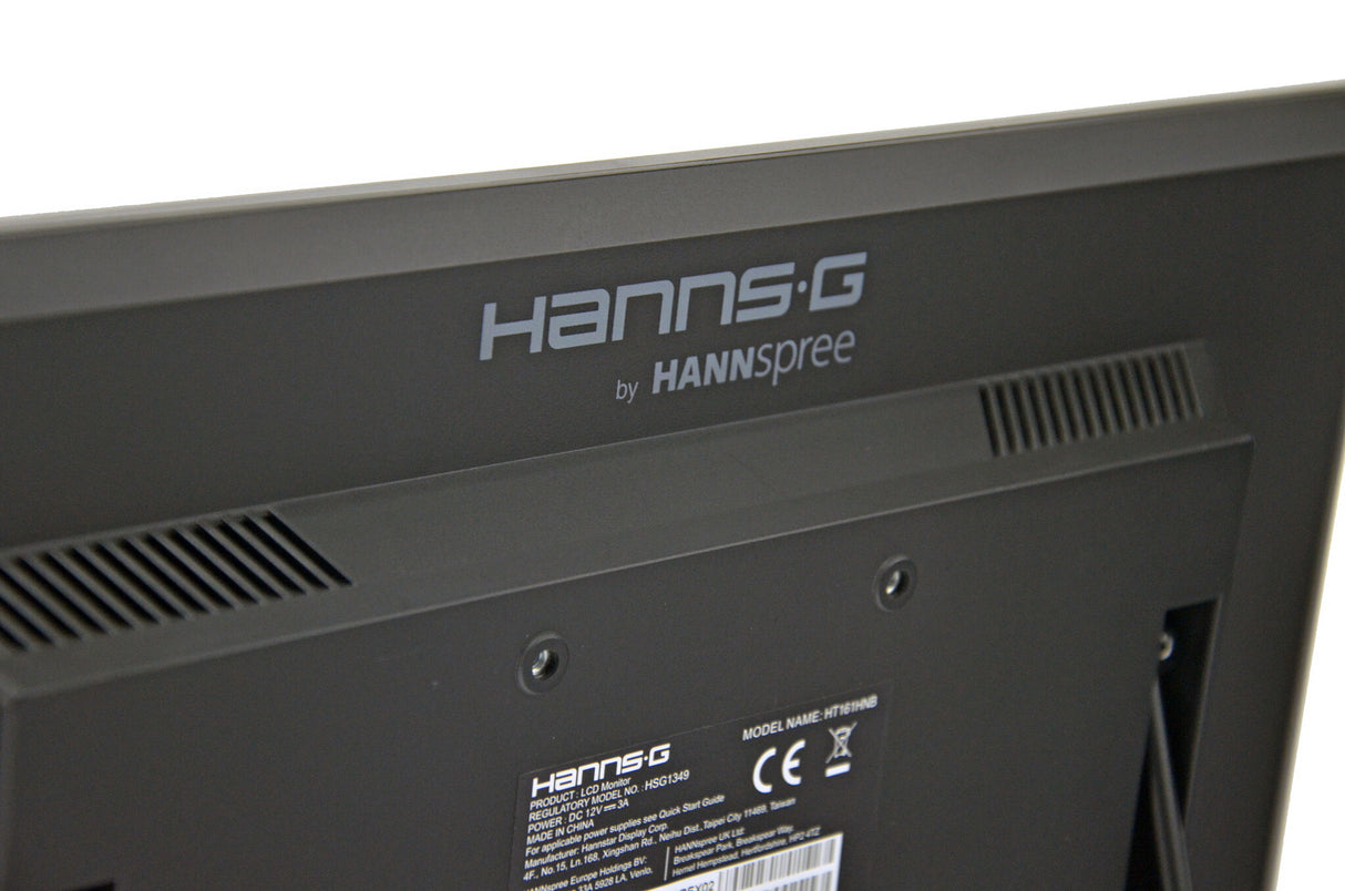 Hannspree HT161HNB computer monitor 39.6 cm (15.6") 1366 x 768 pixels HD LED Touchscreen Tabletop Black