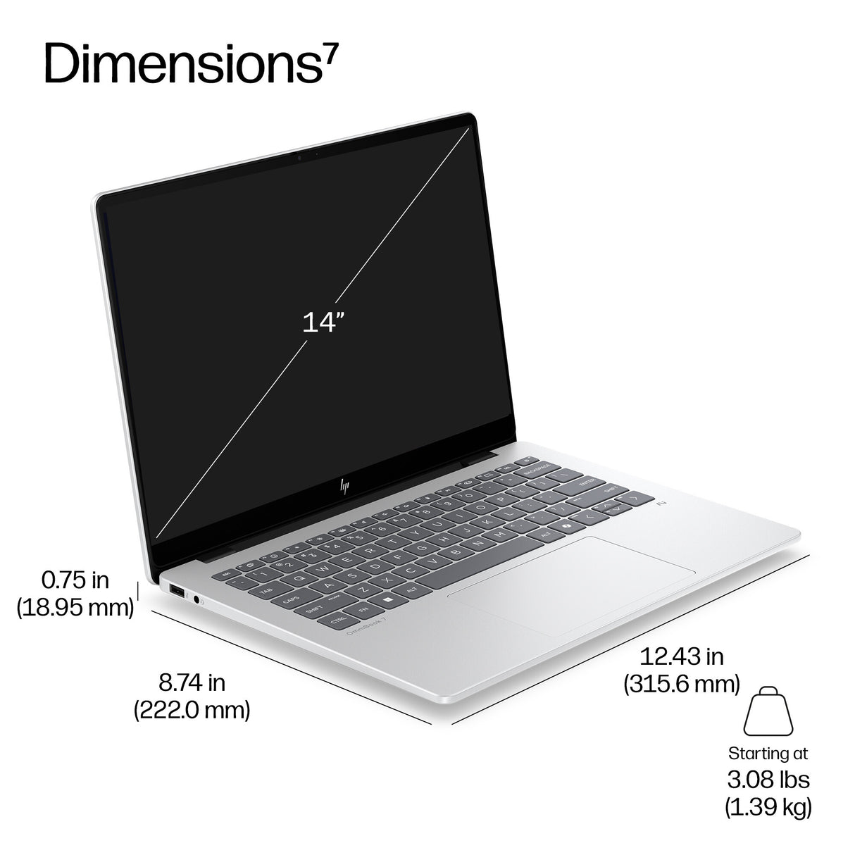 HP EliteBook 8 G2i 14 inch Notebook Next Gen AI PC Wolf Pro Security Edition Copilot+ PC Intel Core Ultra 5 Laptop 35.6 cm (14") WUXGA 16 GB LPDDR5x-SDRAM 512 GB SSD Wi-Fi 7 (802.11be) Windows 11 Pro Silver