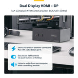 StarTech.com P2ADDH462-KVM-SWITCH KVM switch Black