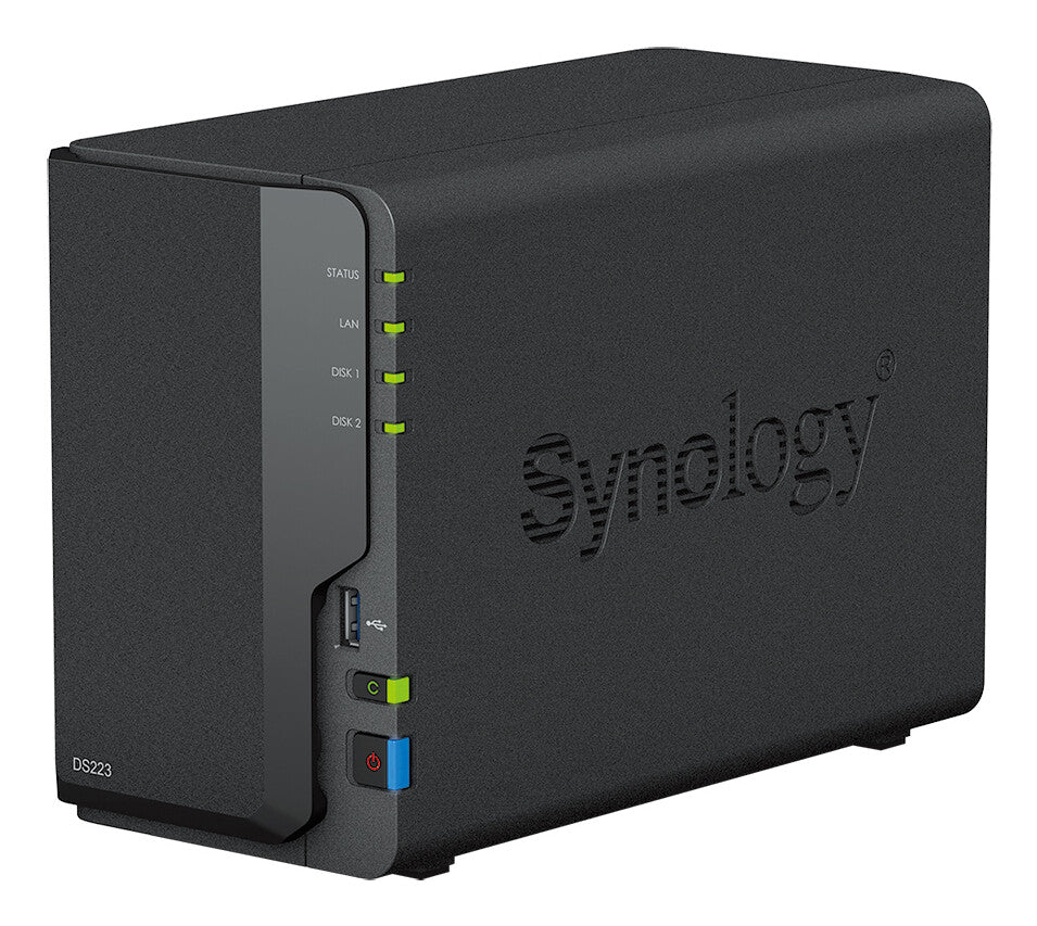 Synology DiskStation DS223 NAS/storage server Desktop Realtek RTD1619B 2 GB DDR4 0 TB