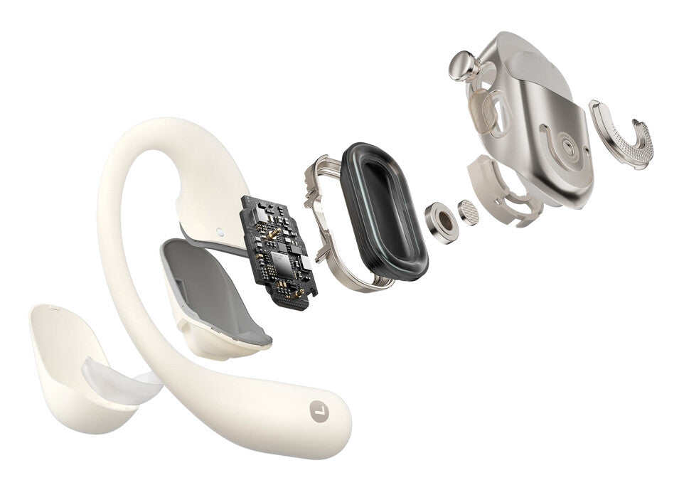 SHOKZ OpenFit 2 Headphones Wireless Ear-hook Calls/Music/Sport/Everyday Beige