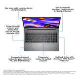 HP ZBook Power G10 AMD Ryzen™ 9 PRO 7940HS Mobile workstation 39.6 cm (15.6") Full HD 32 GB DDR5-SDRAM 1 TB SSD NVIDIA RTX 2000 Ada Wi-Fi 6E (802.11ax) Windows 11 Pro Silver