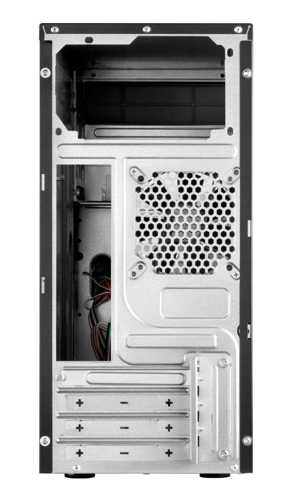 Antec VSK3000B U3/U2 Caja Micro ATX, Ventilador de 9,2 cm, USB 3.0, Negro con Interior Negro