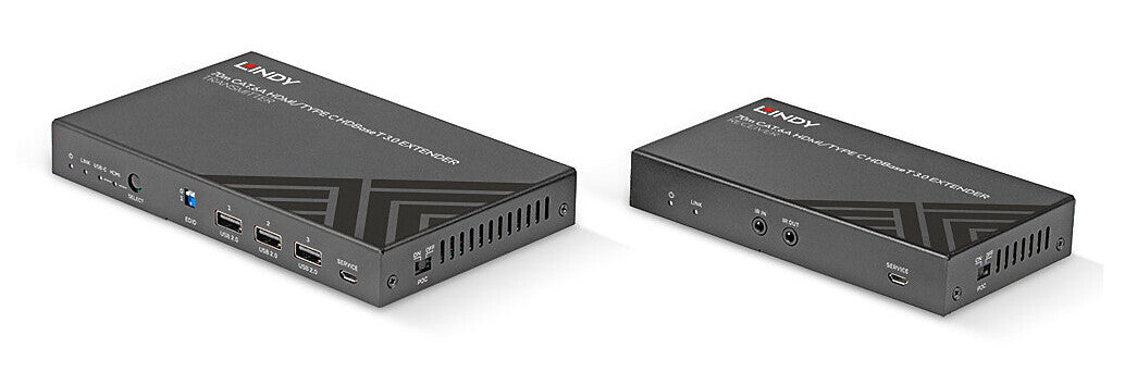 Lindy 70m Cat.6A HDMI 4K60 & Type C HDBaseT 3.0 KVM Extender