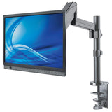 Manhattan Desk Mount for TV & Monitors (Full Motion Gas Spring), For screens 13" to 27", Clamp or Grommet Assembly, VESA compatability: 75x75mm and 100x100mm - check the dimensions of the four mounting holes on back of screen to ensure it fits, Max 8kg, B