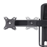 StarTech.com Crossbar Dual Monitor Desk Stand For Double 27-inch Screens, VESA Mount 75x75/100x100, Toolless Height Adjustment, Up To 13.2lb (6kg) Per Display