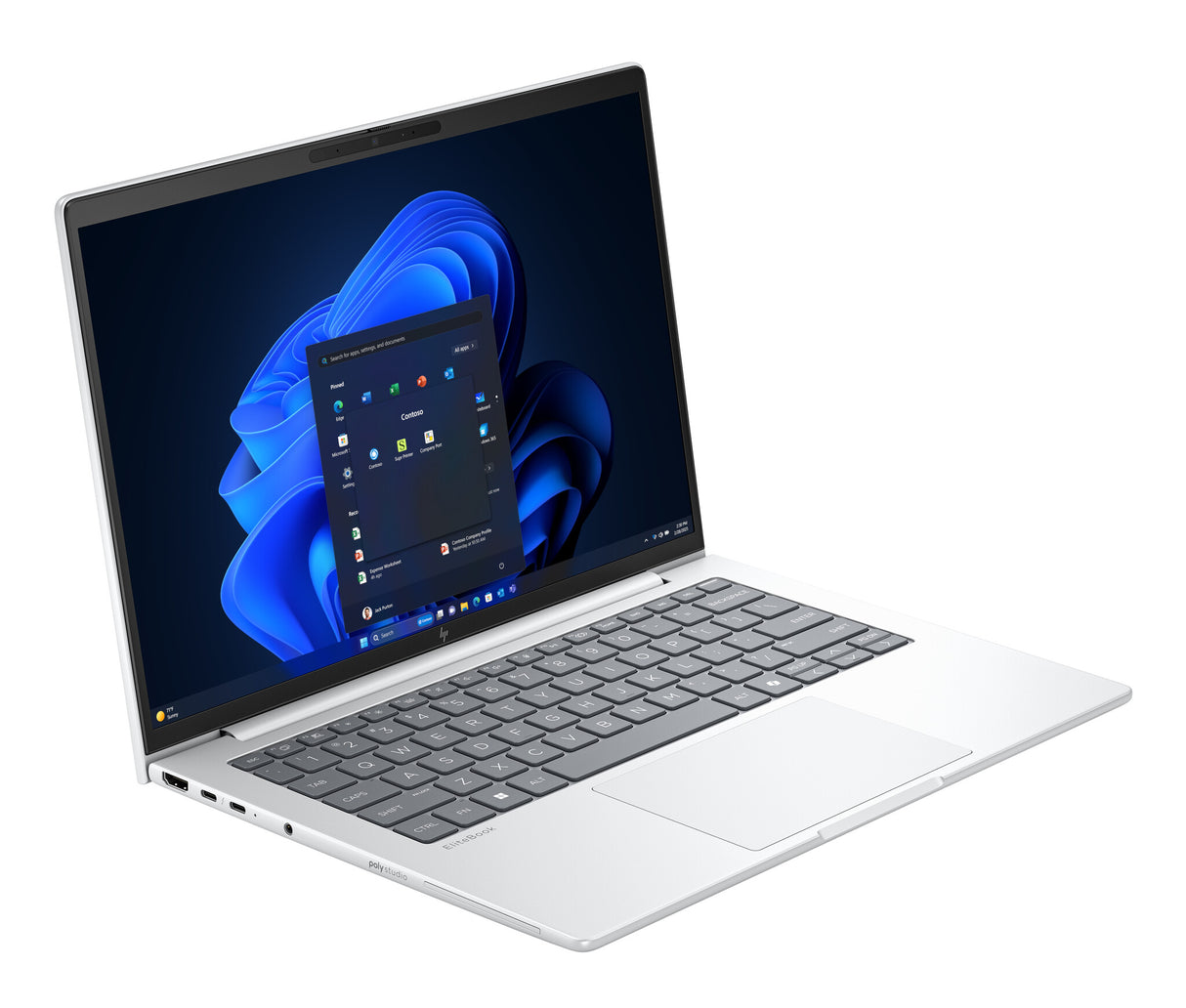 HP EliteBook 8 G1i 14 inch Notebook AI PC Wolf Pro Security Edition Intel Core Ultra 5 225U Laptop 35.6 cm (14") WUXGA 16 GB DDR5-SDRAM 512 GB SSD Wi-Fi 6E (802.11ax) Windows 11 Pro Silver