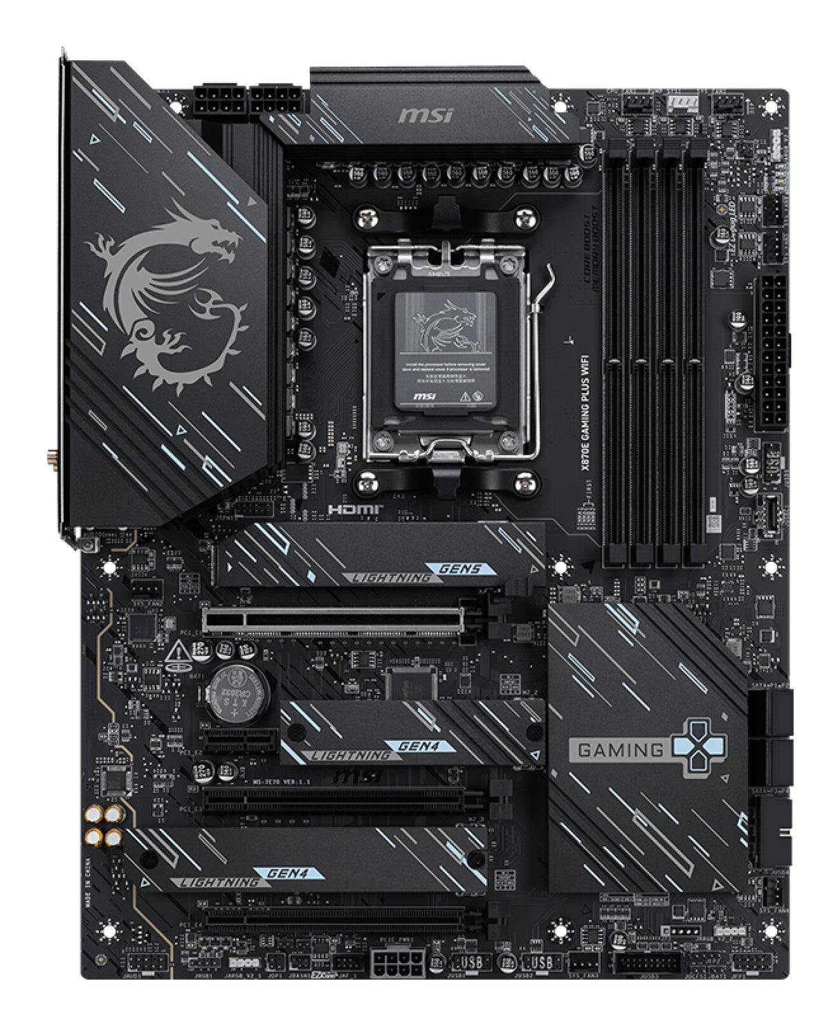 MSI X870E GAMING PLUS WIFI motherboard AMD X870E Socket AM5 ATX