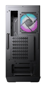 MSI MPG GUNGNIR 110R Mid Tower Gaming Computer Case Black, USB 3.2 Gen2 Type C, 4x 120mm ARGB Fan, Mystic Light Sync, 1 to 6 ARGB Control board, 2x Tempered Glass Panels, ATX, mATX, mini-ITX