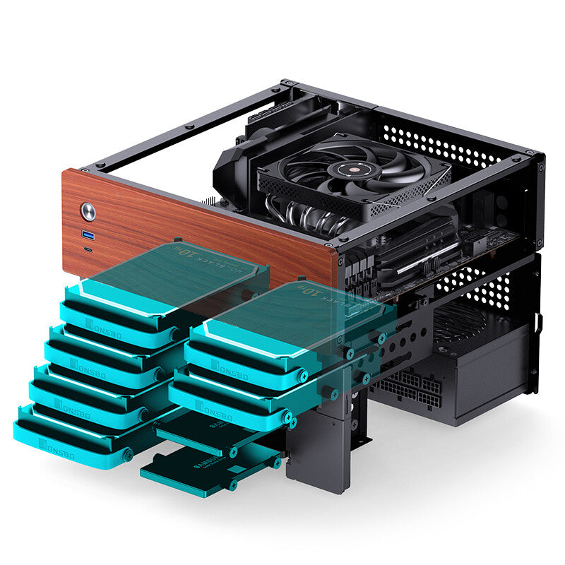 Jonsbo N4 Black Micro Tower