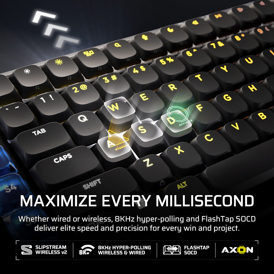 Corsair VANGUARD AIR 99 keyboard Gaming RF Wireless + USB QWERTY UK English Black