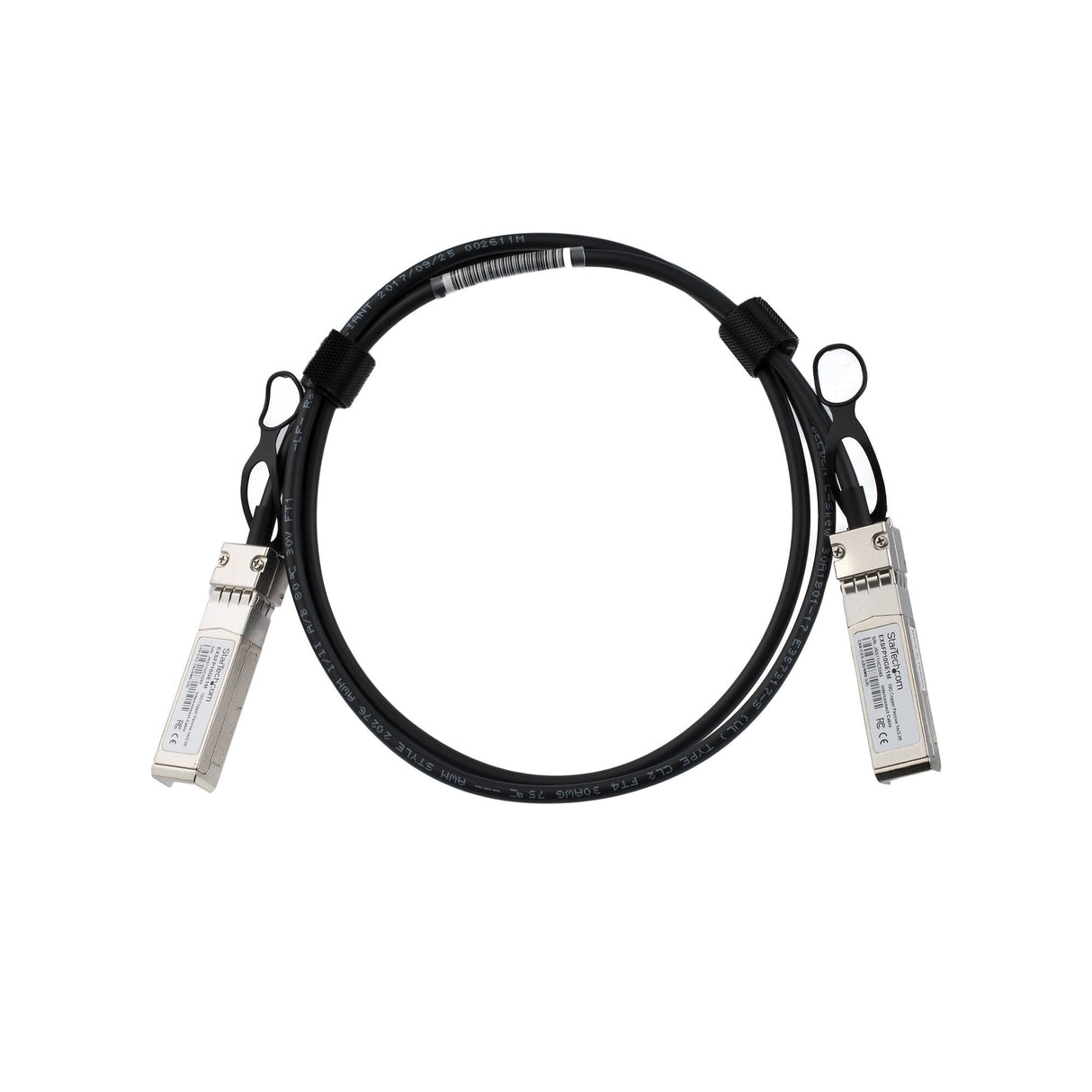 StarTech.com Juniper EX-SFP-10GE-DAC-1M Compatible 1m 10G SFP+ to SFP+ Direct Attach Cable Twinax - 10GbE SFP+ Copper DAC 10 Gbps Low Power Passive Mini GBIC/Transceiver Module DAC