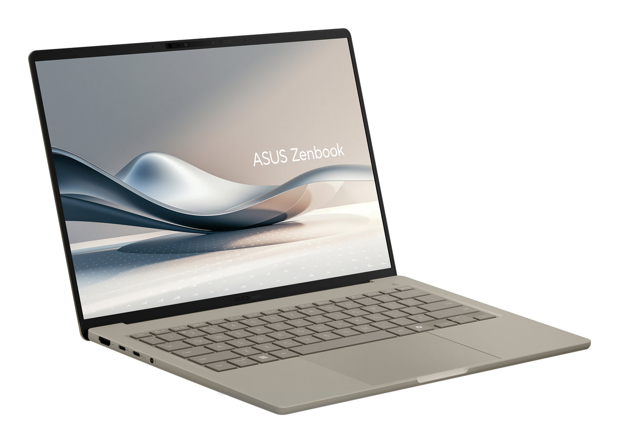 ASUS Zenbook A14 UX3407QA-QD219W Copilot+ PC Snapdragon X1-26-100 Laptop 35.6 cm (14") WUXGA 16 GB LPDDR5x-SDRAM 512 GB SSD Wi-Fi 6E (802.11ax) Windows 11 Home Beige