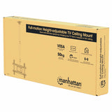Manhattan Ceiling Mount for TV & Monitors, For screens: 37" to 65", Adjustable height: 70-157 cm, VESA compatability: all between 200x200 to 600x400mm - check the dimensions of the four mounting holes on back of screen to ensure it fits, Max 50kg, LFD, Br