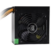 EVO LABS BR500-12BL Fuente de alimentación de 500 W, ventilador silencioso negro de 120 mm con ventilación mejorada, no modular, estable y confiable, empaquetado al por menor