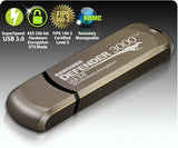 iStorage Kanguru Defender 3000™ SuperSpeed USB 3.0 256 GB| Secure Flash Drive | FIPS 140-3 Level 3 pending, FIPS 140-2 Level 3 Certified | AES-XTS 256-bit Hardware Encryption | TAA Compliant|