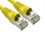 Cables Direct ART-100-HY networking cable Yellow 0.25 m Cat6a S/FTP (S-STP)