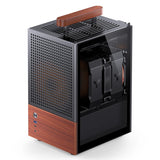 Jonsbo T6 Midi Tower Black, Wood