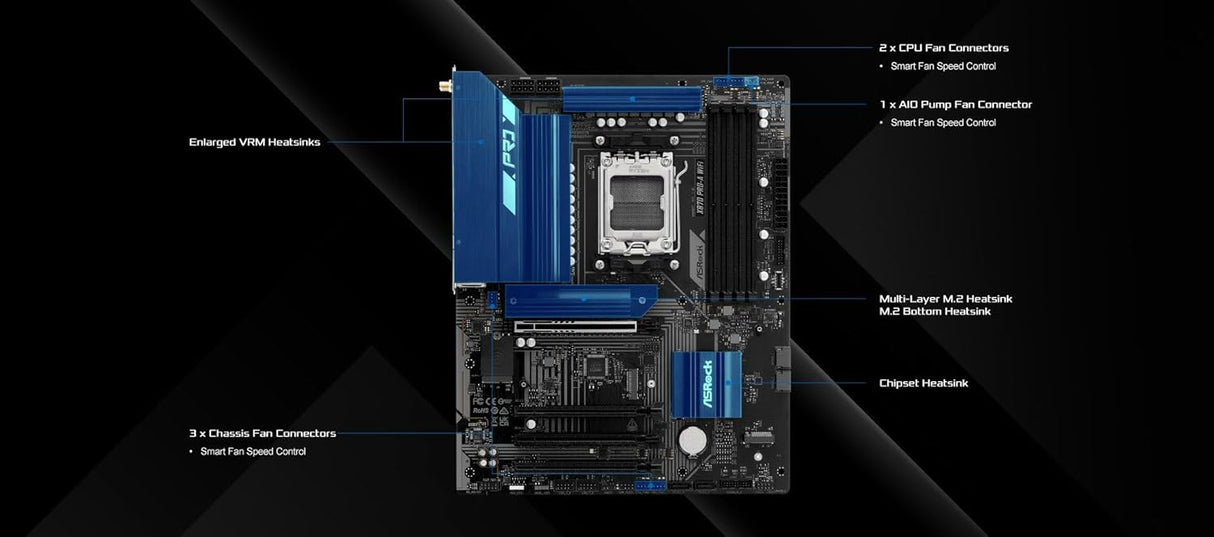 ASRock X870 Pro-A WiFi (Top PCIe Port Faulty)