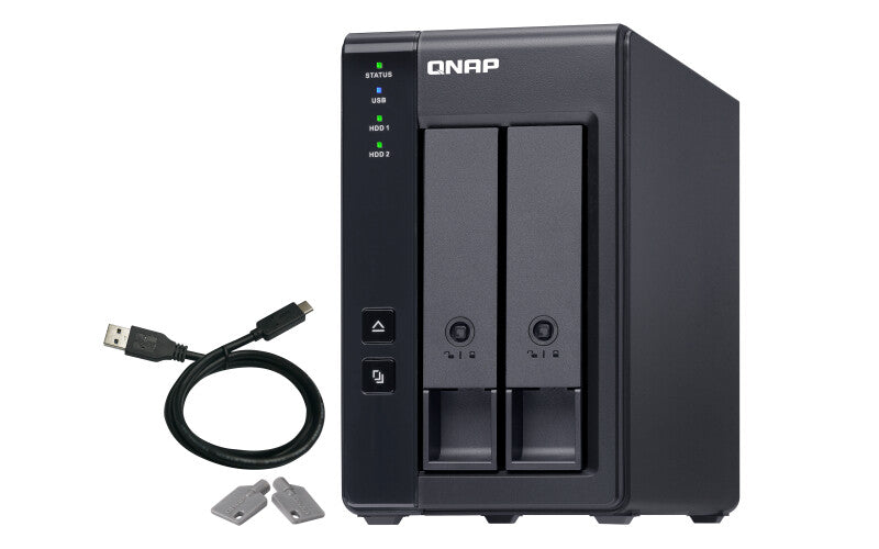 QNAP TR-002 HDD/SSD enclosure Black 2.5/3.5"