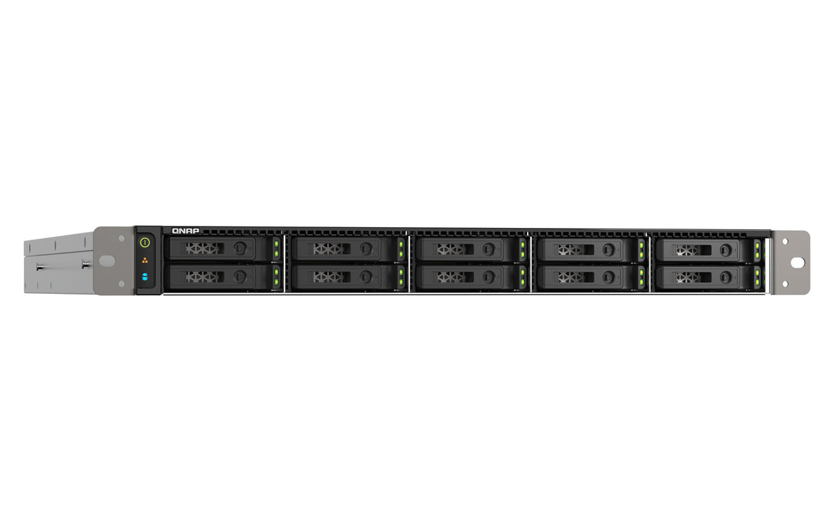 QNAP TS-h1090FU NAS Rack (1U) EPYC 7302P 128 GB DDR4 0 TB QuTS hero Black, Grey