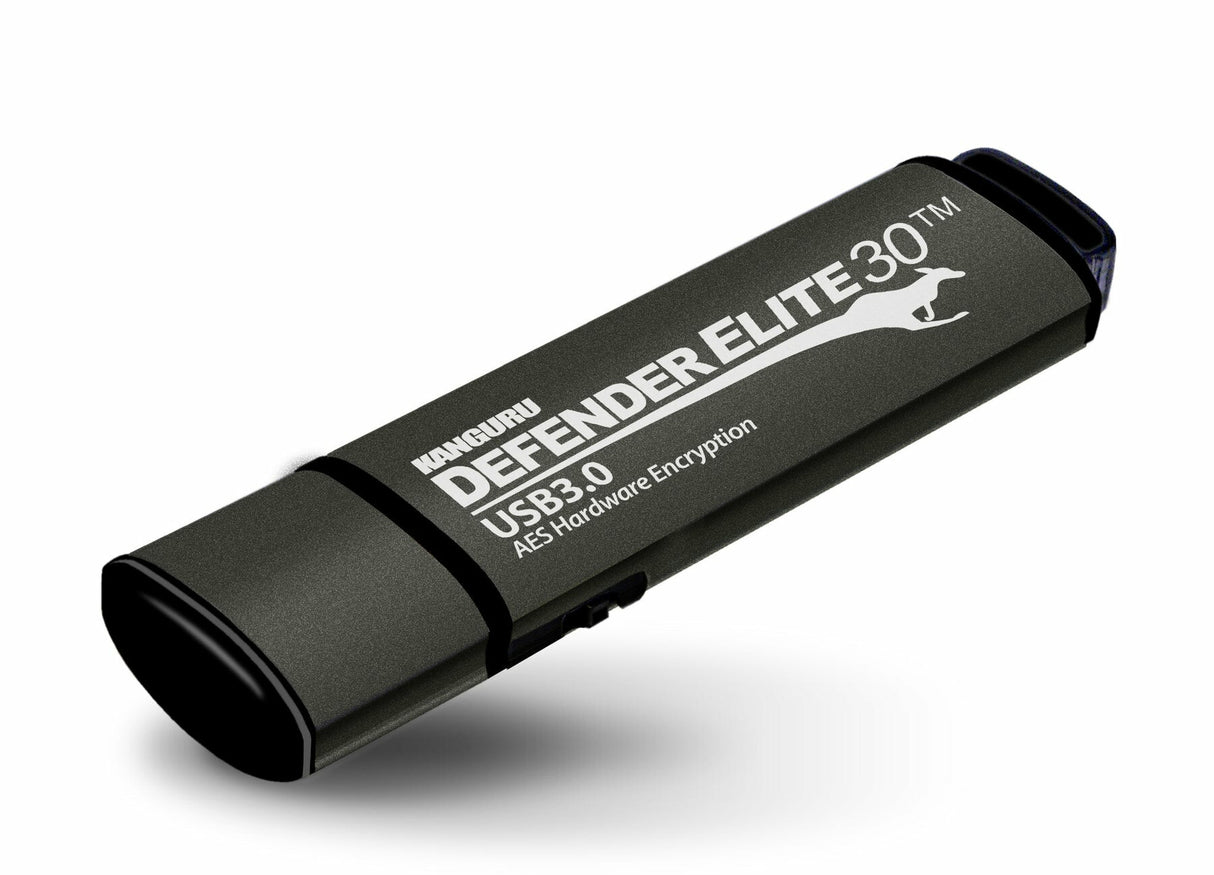 iStorage Kanguru Defender Elite30™ USB 3.0 512GB| Secure Flash Drive | FIPS 197 Certified, 256-bit AES hardware encryption (XTS Mode) | TAA Compliant|