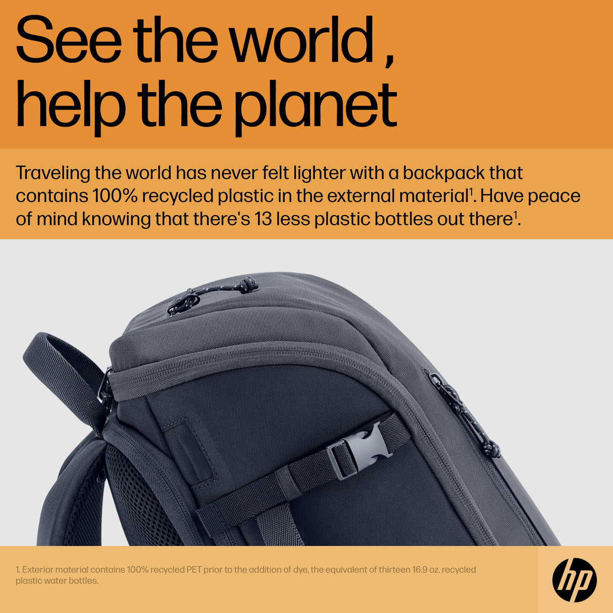 HP Travel 25 Liter 15.6 Iron Grey Laptop Backpack