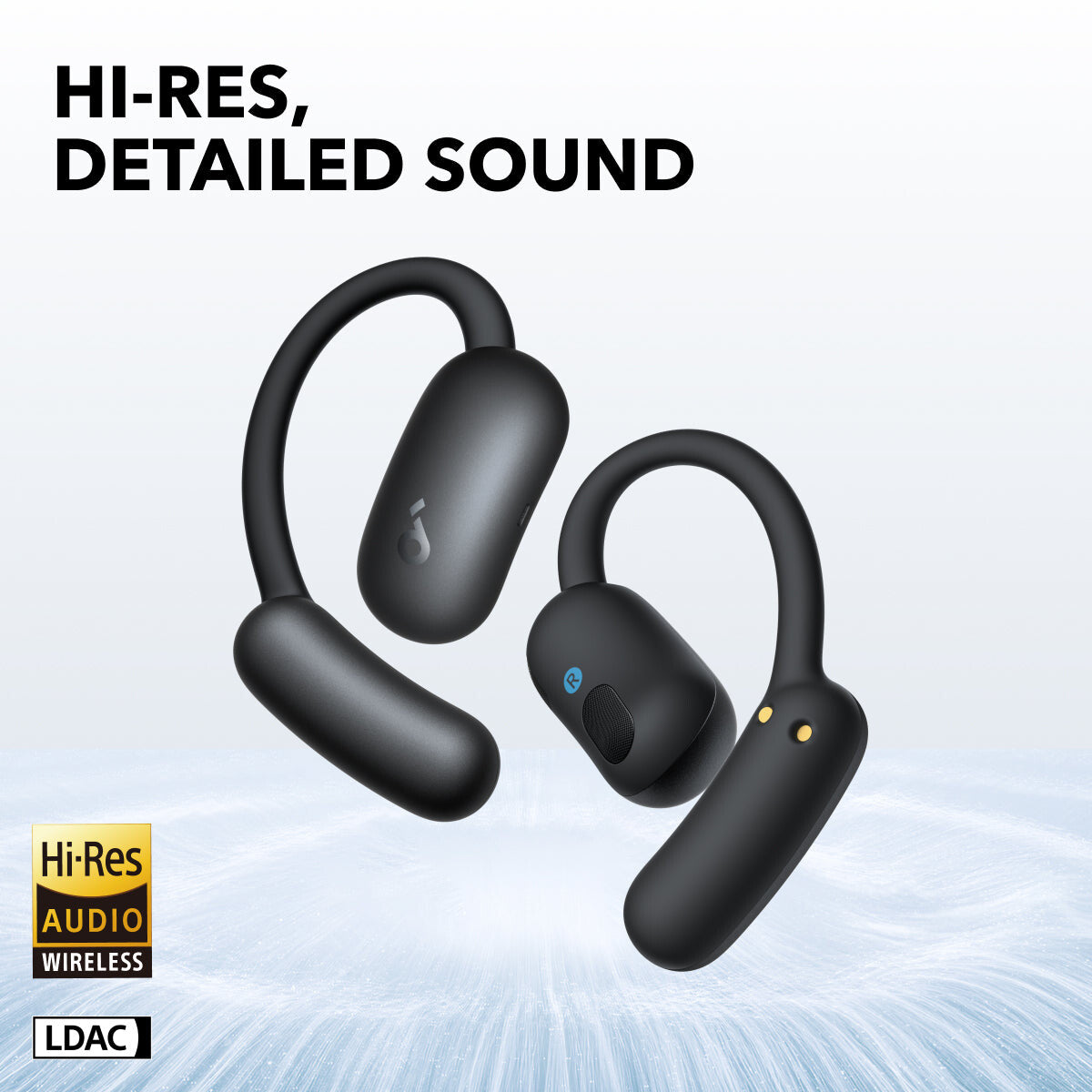 Soundcore AeroFit 2 Headphones Wireless Open-ear Calls/Music/Sport/Everyday Bluetooth Black
