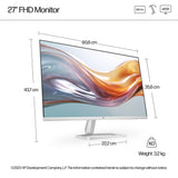HP Series 5 27 inch FHD White Monitor - 527sw
