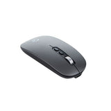 connektgear KB238 Wireless Multimedia UK Layout Keyboard & 5 Button Optical Mouse - Silver With Black Keys