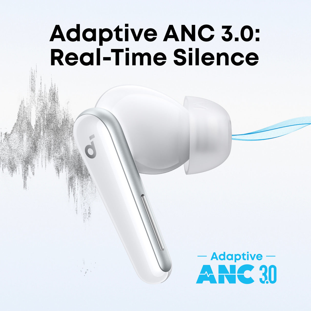 Soundcore Liberty 5 Wireless Noise Cancelling Earbuds, White