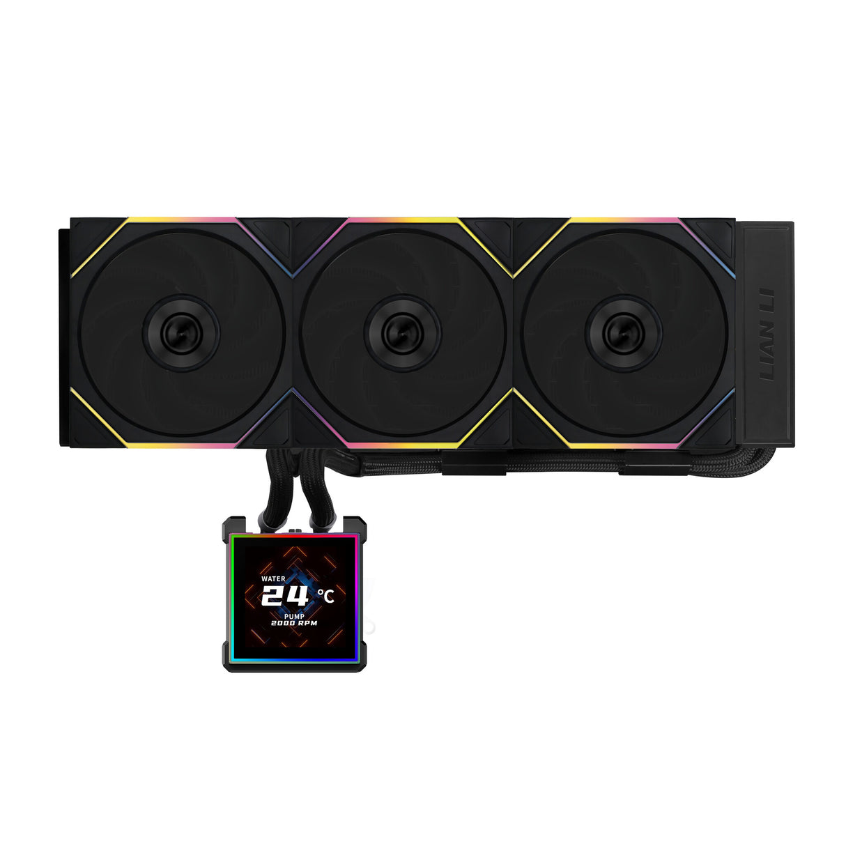 Lian Li HydroShift II LCD-S 360 TL Processor Liquid cooling kit 12 cm Black 1 pc(s)