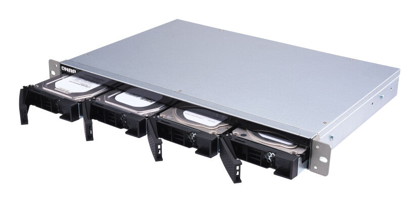 QNAP TL-R400S storage drive enclosure HDD/SSD enclosure Black, Grey 2.5/3.5"