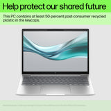 HP EliteBook 640 G11 Intel Core Ultra 7 155U Laptop 35.6 cm (14") WUXGA 24 GB DDR5-SDRAM 512 GB SSD Wi-Fi 6E (802.11ax) Windows 11 Pro AI PC Silver