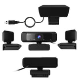j5create JVCU100 USB™ HD Webcam with 360° Rotation, 1080p Video Capture Resolution, Black